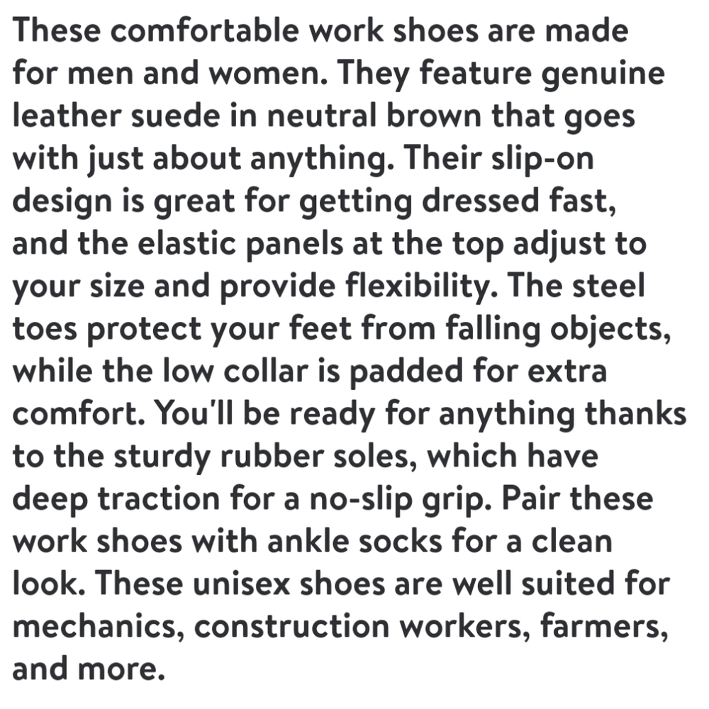 BRAHMA Dungun Steel Toe Slip On shoe Low Profile Work Shoe Unisex men's 7 W 8.5 - Picture 3 of 13